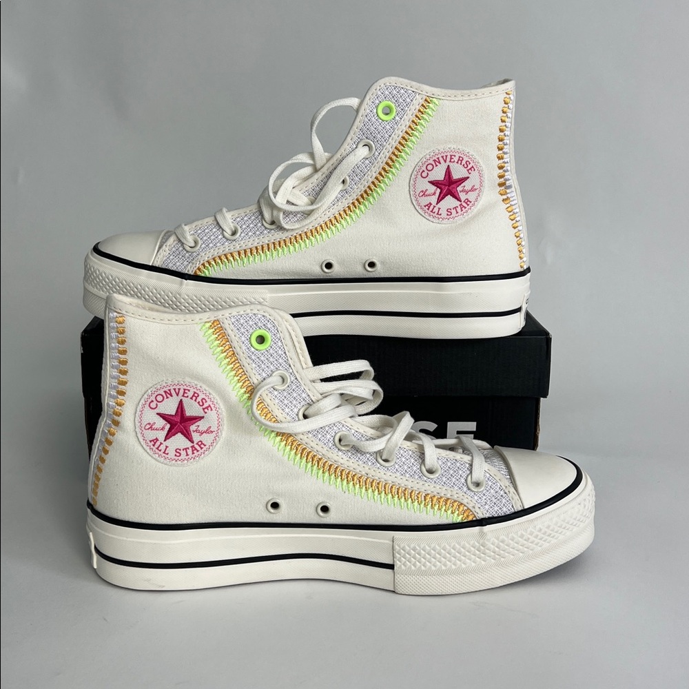 NEW Women's Converse CT All Star Lift High Top Shoes Egret Thriftshop